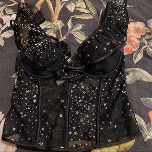 Victoria’s Secret Silver Star Bustier/Corset